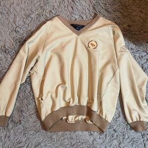 Women's Cream and Tan Sweater